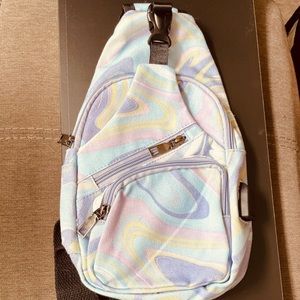 Pastel Tye-Dye Shoulder Pouch